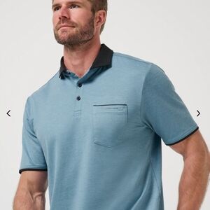Men's Brand New Blue Travis Matthew Polo Golf Shirt